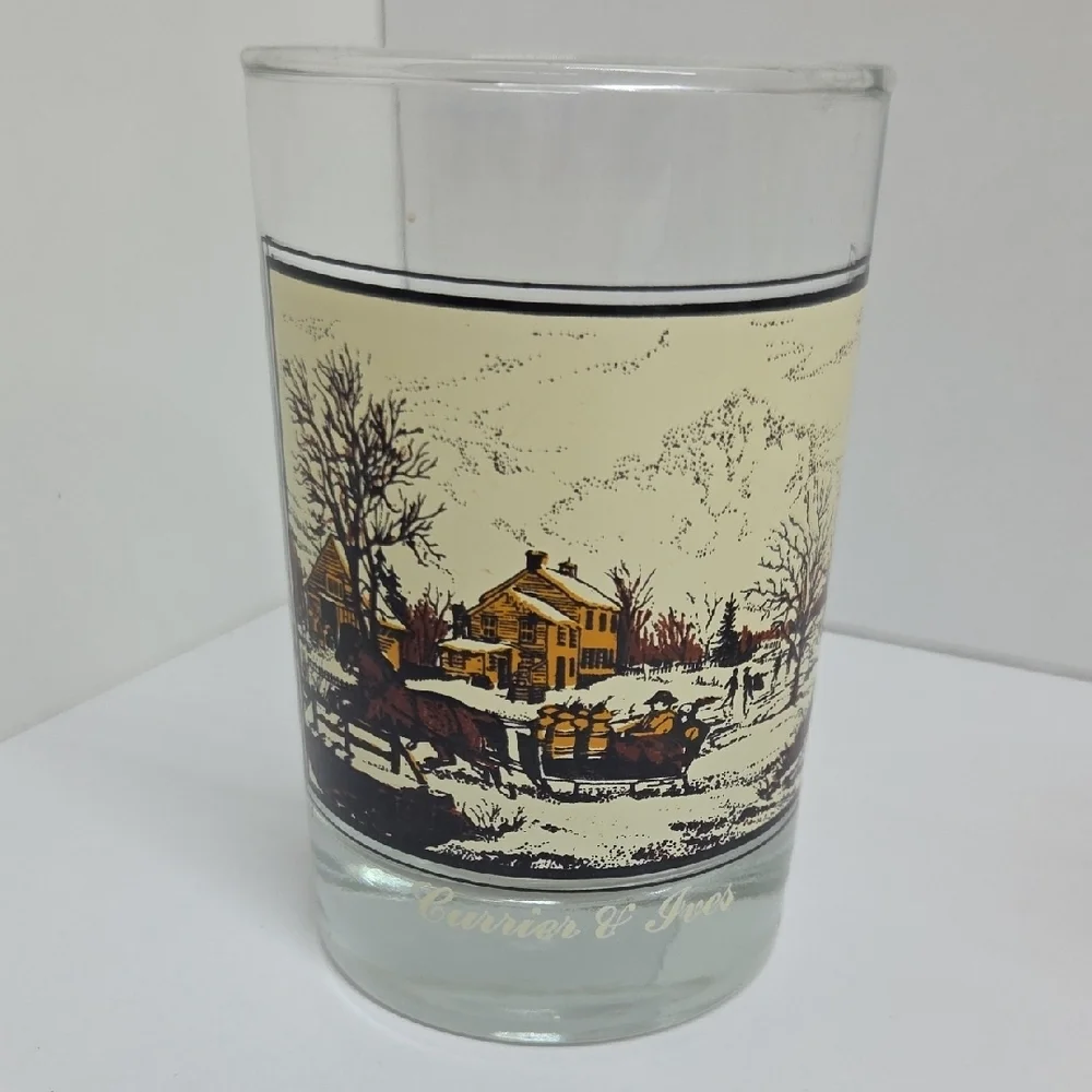Vintage 1981 Arbys Scenic Glass Tumbler Set